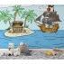 Pirate Treasure Island Wall Mural – Kids Adventure Cartoon Design Pirate Treasure Island Wall Mural – Kids Adventure Cartoon Design