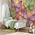 3D Butterfly Floral Wall Mural – Pastel Kids Nursery Design