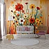 Playful Wildflower Kids Wall Mural – Colorful Artistic Floral Design