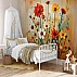 Playful Wildflower Kids Wall Mural – Colorful Artistic Floral Design
