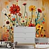 Playful Wildflower Kids Wall Mural – Colorful Artistic Floral Design