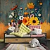 Colorful Floral Art Kids Wall Mural – Modern 3D Flower Design
