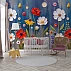 Colorful Floral Kids Wall Mural – 3D Garden Flowers Nursery Design