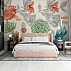 Hand Drawn Botanical Kids Wall Mural – Soft Sketch Floral Design