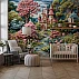 Fairytale Castle Wall Mural – Cute Fantasy Landscape Kids Design