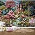 Fairytale Castle Wall Mural – Cute Fantasy Landscape Kids Design