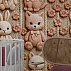 Cute Animal Pattern Wall Mural – Soft Pastel Kids Teddy Design