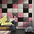 Furry Checkered Kids Wall Mural – Soft Plush Grid Design