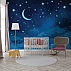 Moon and Stars Kids Wall Mural – Night Sky Nursery Design