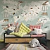 Kids World Map Wall Mural – Educational Animal Map Wallpaper for Nursery & Playroom