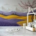 Abstract Mountain Blossom Wall Mural – Colorful 3D Landscape Design