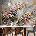 Luxury Floral Tree Wall Mural – Elegant Gold Blossom Wall Design Luxury Floral Tree Wall Mural – Elegant Gold Blossom Wall Design