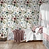 Vintage Pastel Floral Pattern Wallpaper – Elegant Botanical Seamless Design for Interiors