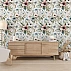 Vintage Pastel Floral Pattern Wallpaper – Elegant Botanical Seamless Design for Interiors