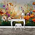 Colorful Wildflower Meadow Wall Mural – Artistic Floral Landscape Design