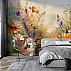 Colorful Wildflower Meadow Wall Mural – Artistic Floral Landscape Design