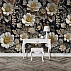 Luxury Dark Floral Wall Mural – Elegant Gold Botanical Design for Bedroom Luxury Dark Floral Wall Mural – Elegant Gold Botanical Design for Bedroom