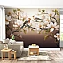 Elegant Magnolia Birds Wall Mural – Soft Floral Nature Wallpaper for Bedroom