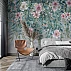 Vintage Hanging Floral Wall Mural – Elegant Botanical Canopy Design