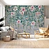 Vintage Hanging Floral Wall Mural – Elegant Botanical Canopy Design