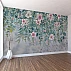 Vintage Hanging Floral Wall Mural – Elegant Botanical Canopy Design