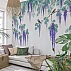 Wisteria Birds Wall Mural – Elegant Floral Nature Scene Design