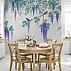 Wisteria Birds Wall Mural – Elegant Floral Nature Scene Design