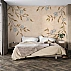 Beige Vintage Floral Wall Mural – Elegant Botanical Branch Design