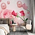 3D Pink Rose Garden Wall Mural – Elegant Floral Bubble Design 3D Pink Rose Garden Wall Mural – Elegant Floral Bubble Design