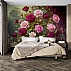 Romantic Rose Garden Wall Mural – Vintage Floral Bouquet Design Romantic Rose Garden Wall Mural – Vintage Floral Bouquet Design