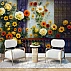 Vintage Floral Wall Mural – Warm Retro Flower Wallpaper for Cafe & Living Spaces Vintage Floral Wall Mural – Warm Retro Flower Wallpaper for Cafe & Living Spaces
