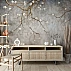White Blossom Branch Wall Mural – Minimal Elegant Floral Design White Blossom Branch Wall Mural – Minimal Elegant Floral Design