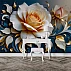 Large Floral Wall Mural – Elegant Rose Wallpaper for Bedroom & Romantic Interiors