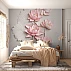 Soft Pink 3D Flower Wall Mural – Elegant Romantic Floral Design Soft Pink 3D Flower Wall Mural – Elegant Romantic Floral Design