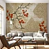 Oriental Floral Pattern Wall Mural – Elegant Asian Blossom Design