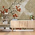 Oriental Floral Pattern Wall Mural – Elegant Asian Blossom Design