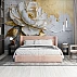 White Gold Flower Wall Mural – Elegant 3D Luxury Floral Design White Gold Flower Wall Mural – Elegant 3D Luxury Floral Design