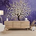 Purple Blossom Tree Wall Mural – Artistic Floral Texture Design