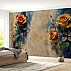 Artistic Rose Wall Mural – Bold Yellow Red Floral Painting Design Artistic Rose Wall Mural – Bold Yellow Red Floral Painting Design