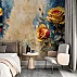 Artistic Rose Wall Mural – Bold Yellow Red Floral Painting Design Artistic Rose Wall Mural – Bold Yellow Red Floral Painting Design