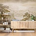 Vintage Sepia Landscape Wall Mural – Classic Scenic Nature Art Design