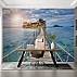Tropical Pier Wall Mural – Ocean Sunset Beach Landscape Design