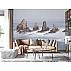 Misty Sea Rock Wall Mural – Serene Coastal Landscape Design Misty Sea Rock Wall Mural – Serene Coastal Landscape Design