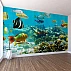 Tropical Coral Reef Fish Wall Mural – Vibrant Underwater Ocean Wallpaper for Dining & Living Room