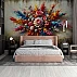 Abstract Floral Explosion Wall Mural – Colorful Artistic Flower Design