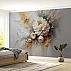 3D Floral Blossom Wall Mural – Elegant Soft Petal Art Wallpaper