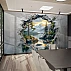 3D Broken Wall Mountain Lake Mural – Scenic Nature Illusion Wallpaper for Living Room