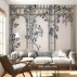 Blue Botanical Arch Wall Mural – Elegant Classic Garden Trellis Design