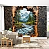 3D Tree Window Wall Mural – Mountain River Nature View Design 3D Tree Window Wall Mural – Mountain River Nature View Design