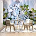 Zen Stone Garden Wall Mural – 3D Pebble & Botanical Design Zen Stone Garden Wall Mural – 3D Pebble & Botanical Design